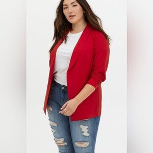 Torrid Classic Red Suit Jacket